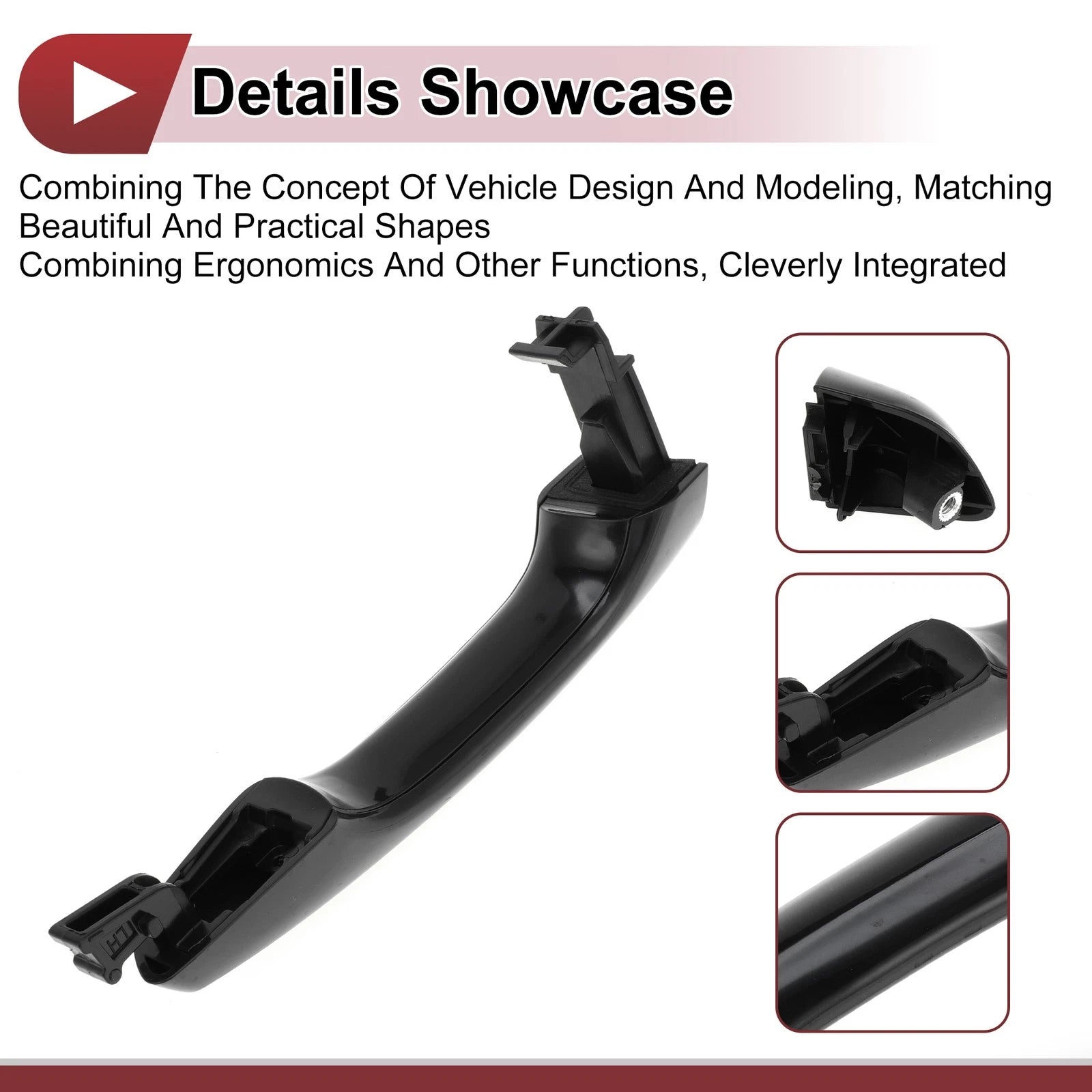 Car Door Handle Grip for Hyundai Elantra Sedan (2017–2020) No. 82652F2040 Black