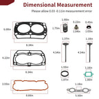 Top End Cylinder Gasket & Valves Kit for Polaris RZR 800 (2008–2014)