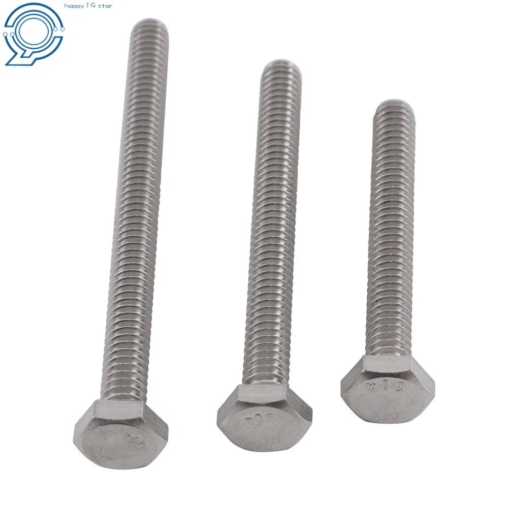 144 Pack 1/4 Stainless Steel Screws with Hex Bolts Nuts Kit 1/4-20