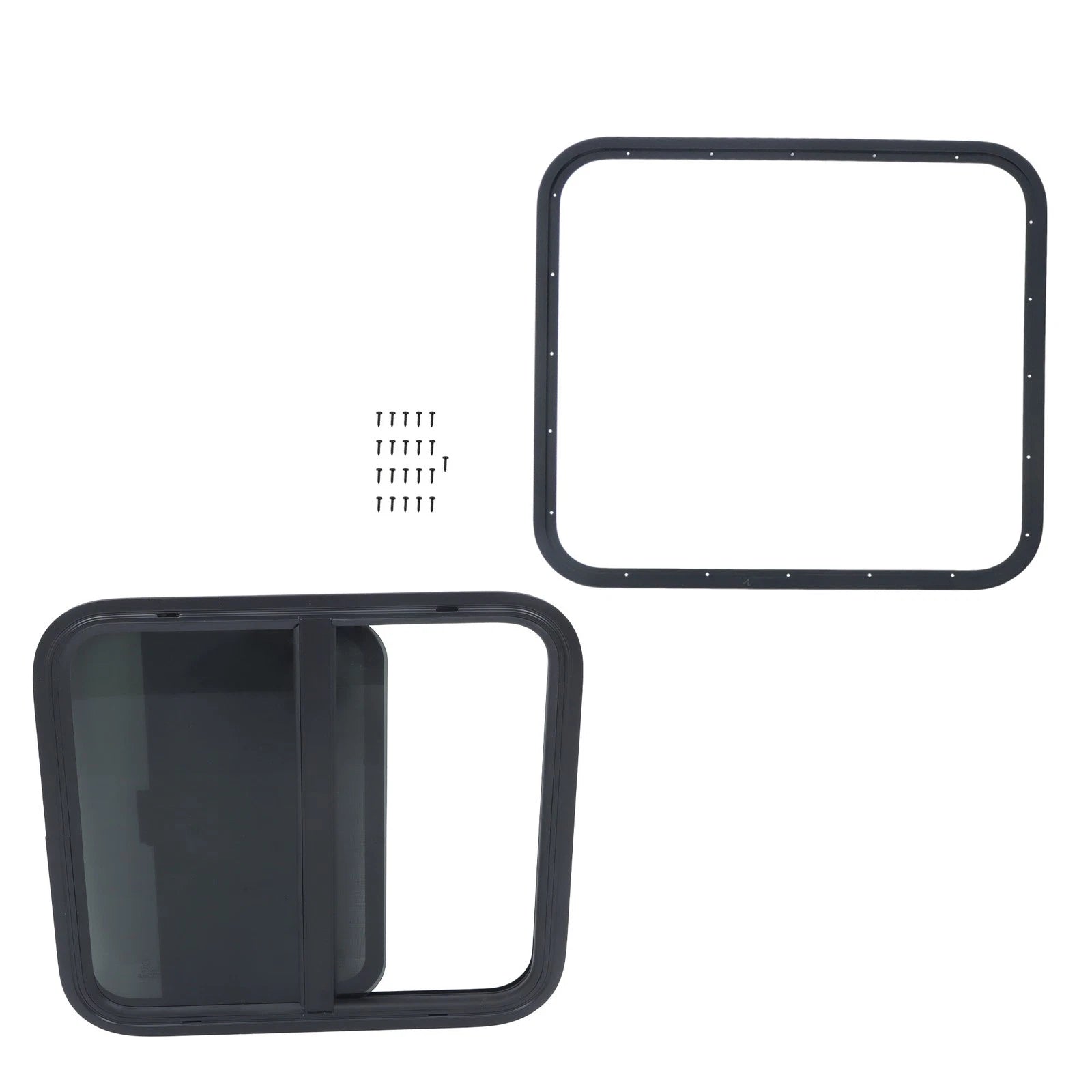 24" x 22" RV Horizontal Slide Window Trim Ring for RV (DOT Certified)