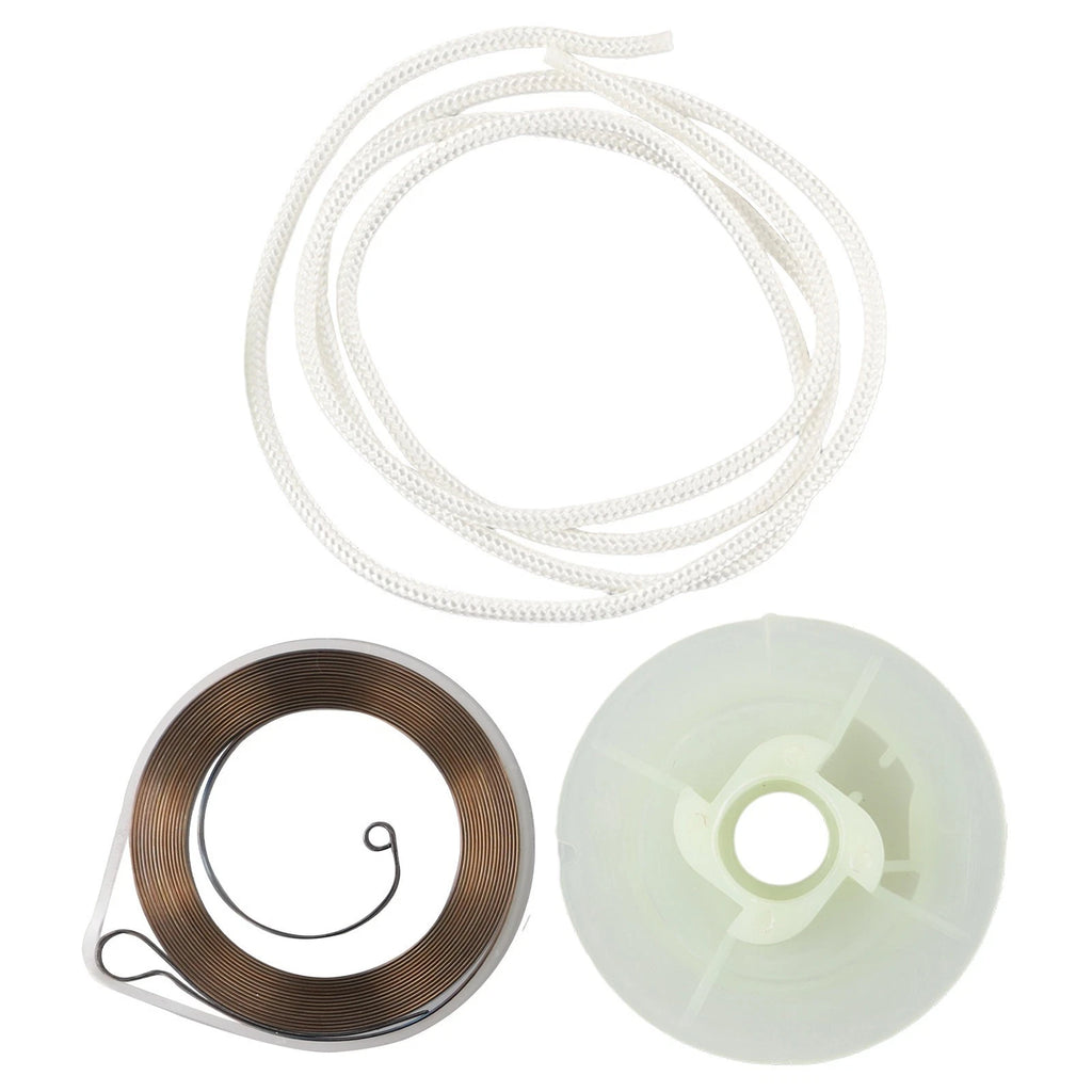 Recoil Starter Parts for Chainsaw (Recoil Rope, Rotor, Pulle, Start Spring)