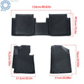 Set of 3 Floor Mats Liner for Hyundai Elantra (2011–2016) TPE All-Weather