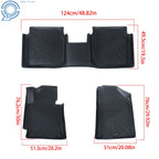 Set of 3 Floor Mats Liner for Hyundai Elantra (2011–2016) TPE All-Weather