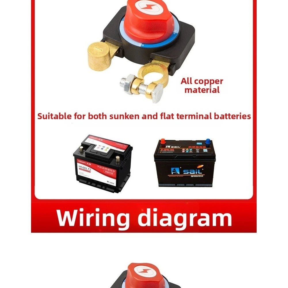 Power Disconnect Switch for Marine Automotive (12V, 24V)