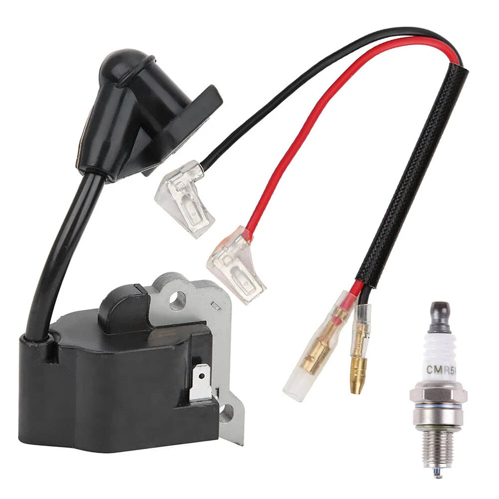 Ignition Coil Module Spark Plug Kit for Husqvarna 324LX 324LDX 324RX 324HDA (2000–2023)