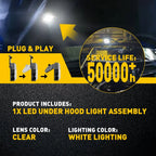 Set of 4 AUXITO 9005 9006 LED Headlight Bulbs for Make Model