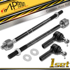 Set of 4 Inner & Outer Tie Rod Ends for Ford Escape (2001–2007)