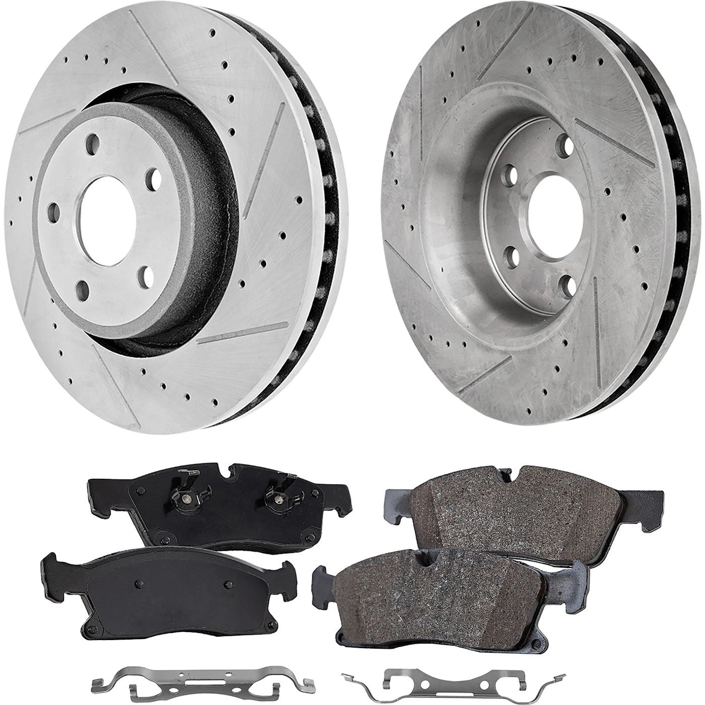 Brake Disc & Pad Kit for Jeep Grand Cherokee (2013–2020) Front Drilled
