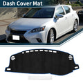 Dashboard Cover Mat for Lexus CT 200H (2011–2019) Sun Protector Black Blue