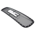 Upper Stainless Black Rivet Mesh Grille for GMC Sierra 1500/Yukon (2001–2002)