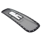 Upper Stainless Black Rivet Mesh Grille for GMC Sierra 1500/Yukon (2001–2002)