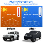 SUV Cover Waterproof UV Protection for Jeep Wrangler JK JKU (2007–2023)