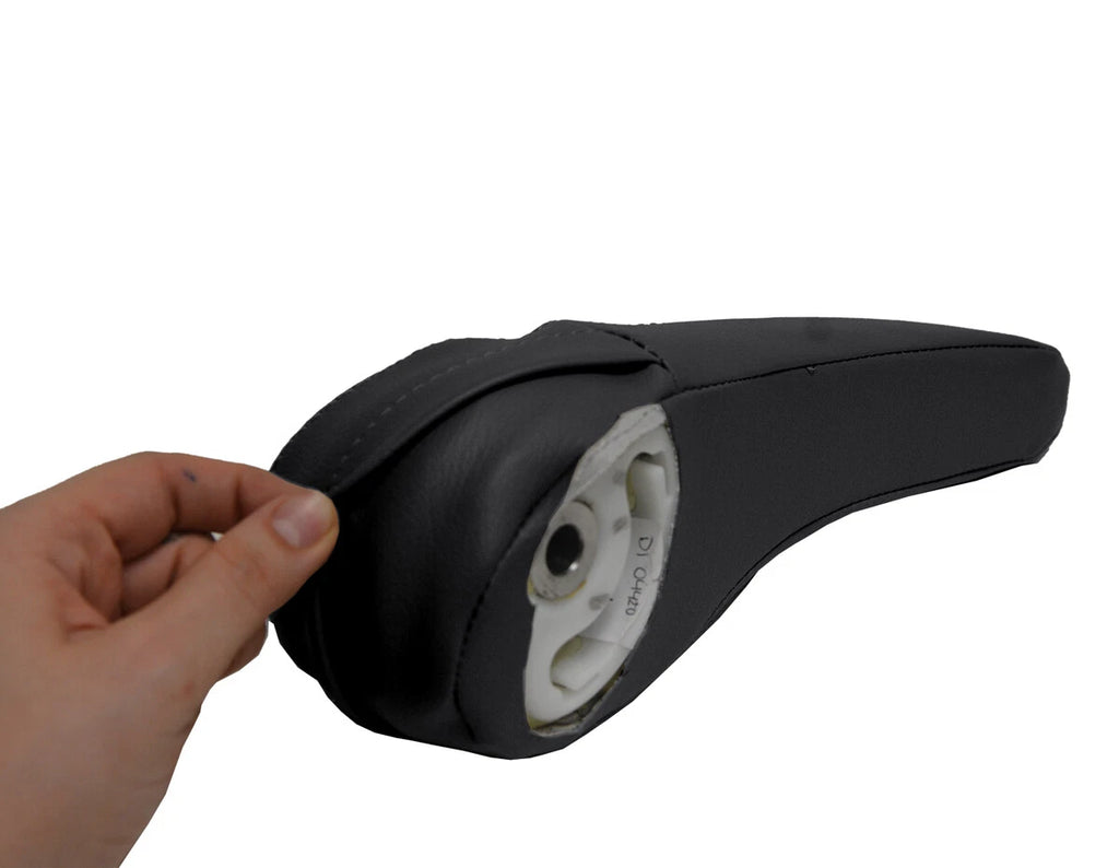 Front Seat Armrest Cover for Chevrolet Trax (2014–2020) Black PVC Leather