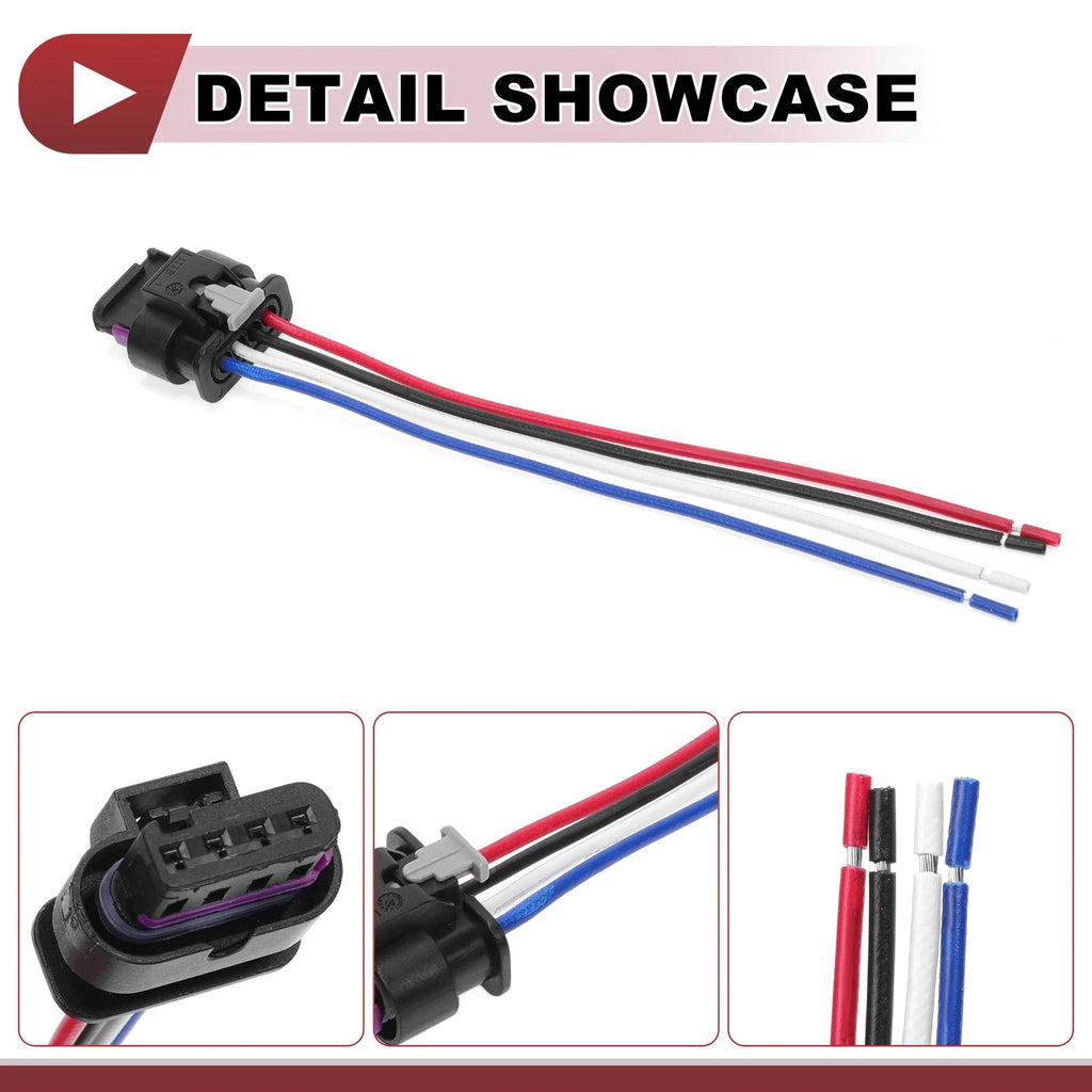 Wiring Harness for Audi A4 (2000–2012) No. 1-1564559-1 4 Pin 18 Gauge