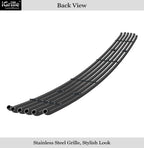 Stainless Steel Black Tubular Grille for Chevy Silverado 1500 (2007–2013)