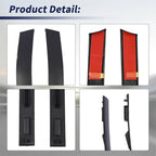 Rear Exterior Roof Molding Trims for Toyota Tundra Double Cab (2007-2021)