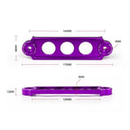JDM Aluminum Purple Car Battery Tie Down Bracket for Honda Civic CRX (1988–2000)