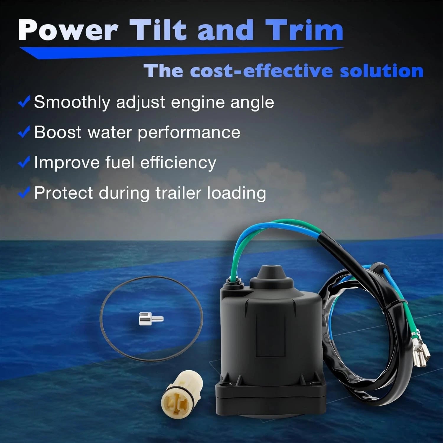 Power Tilt Trim Motor for Suzuki Outboard DF200 DF225 DF250 DF300 (2000–2023) 38100-93J04