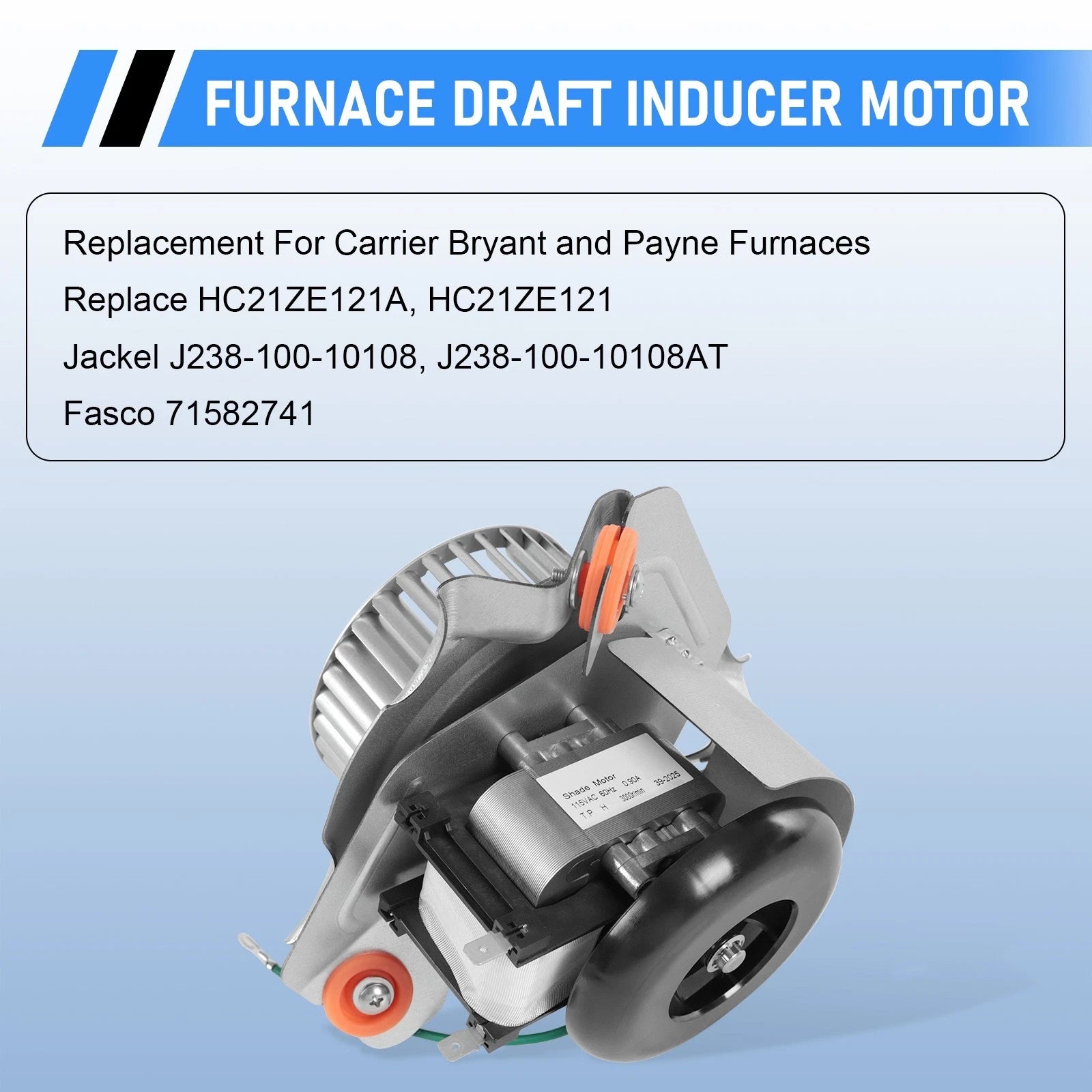 Furnace Draft Inducer Blower Motor Assembly for Jakel