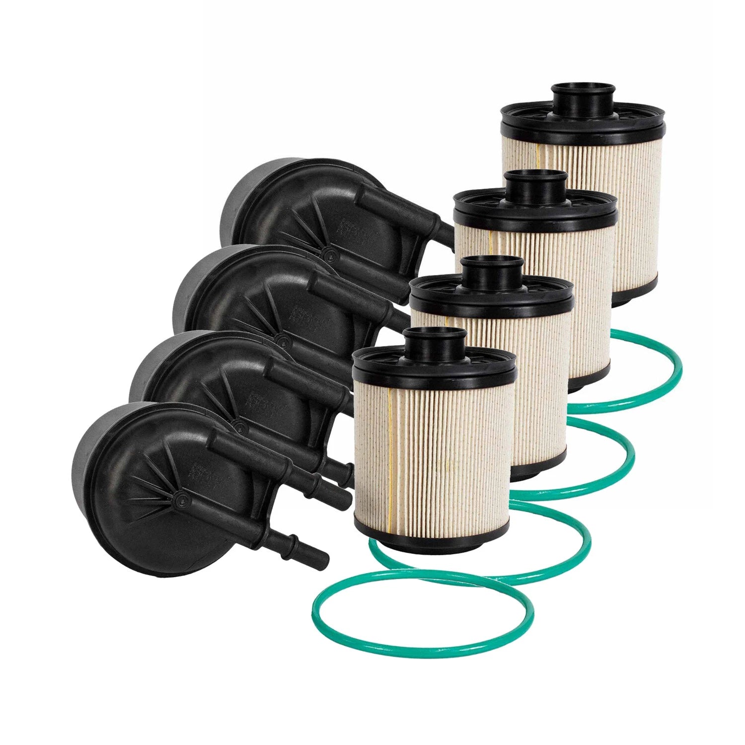 Set of 4 Fuel Filters for Ford F-250 F-350 SD 6.7 V8 (2011–2016)