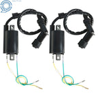 2Pcs Ignition Coils & Spark Plug Caps for Honda CB350 CL350 SL350 CL450 CB450 (1968–1974)
