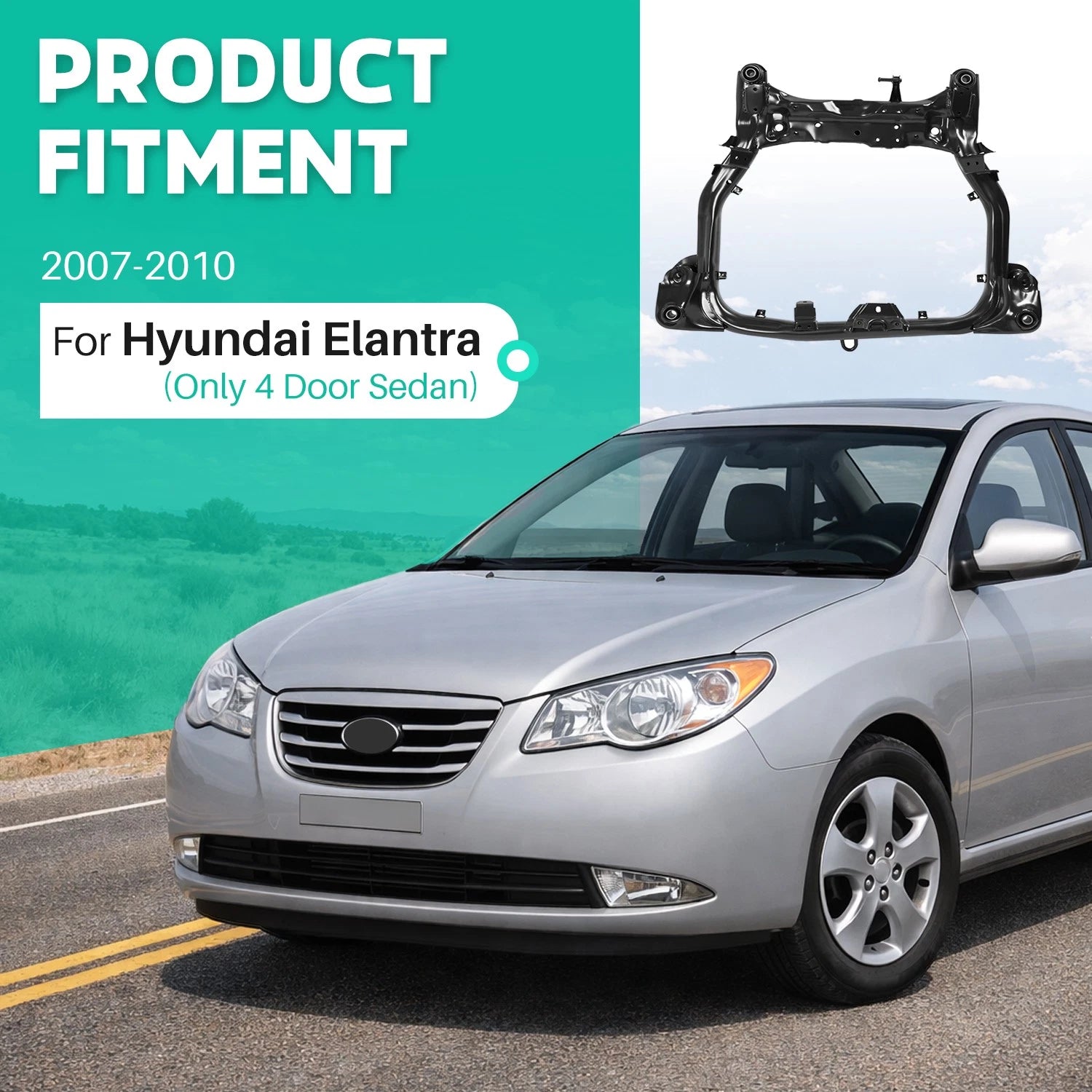 Front Subframe Crossmember Suspension for Hyundai Elantra (2007–2010)