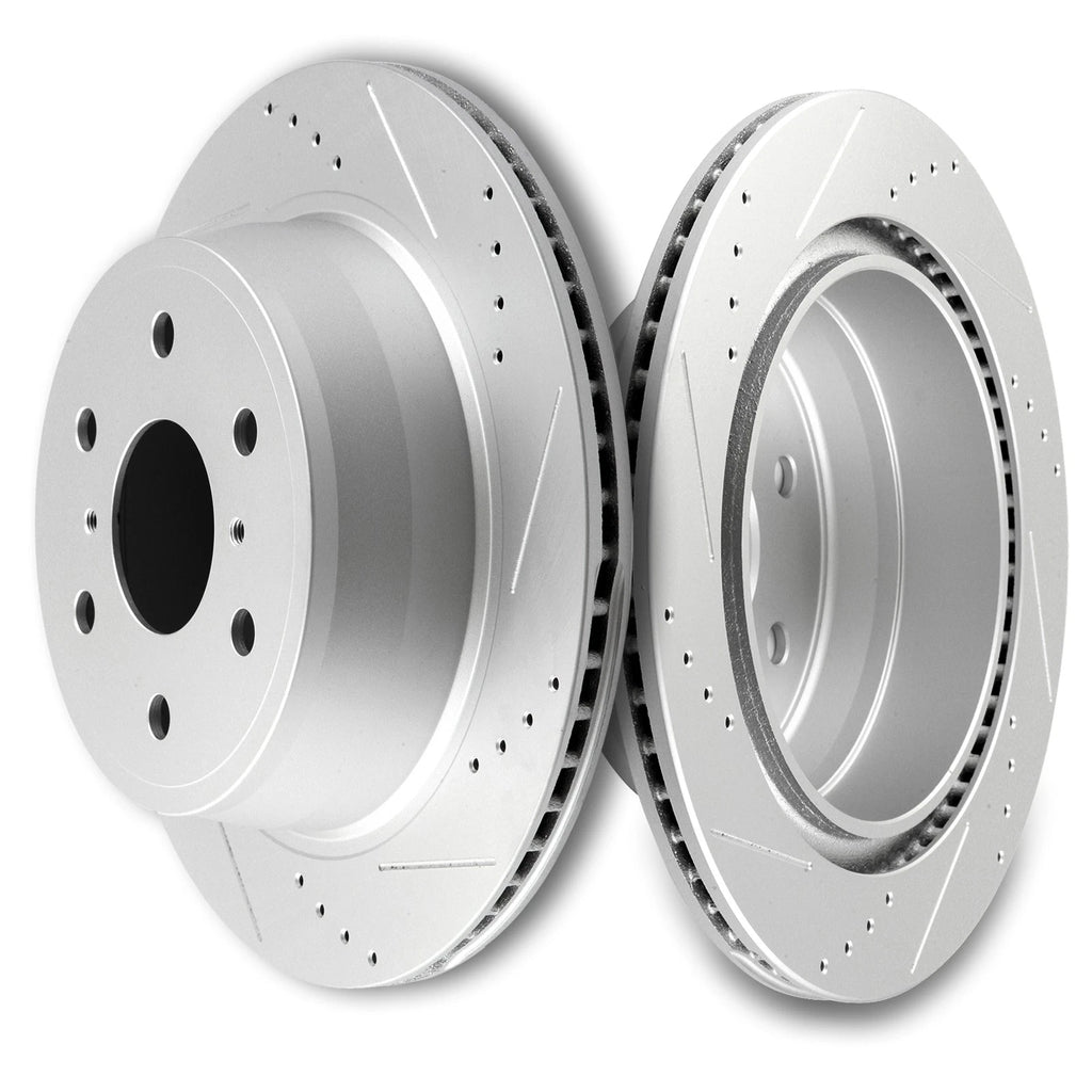 Set of 4 Drilled Disc Brake Rotors for Silverado Sierra Suburban Tahoe