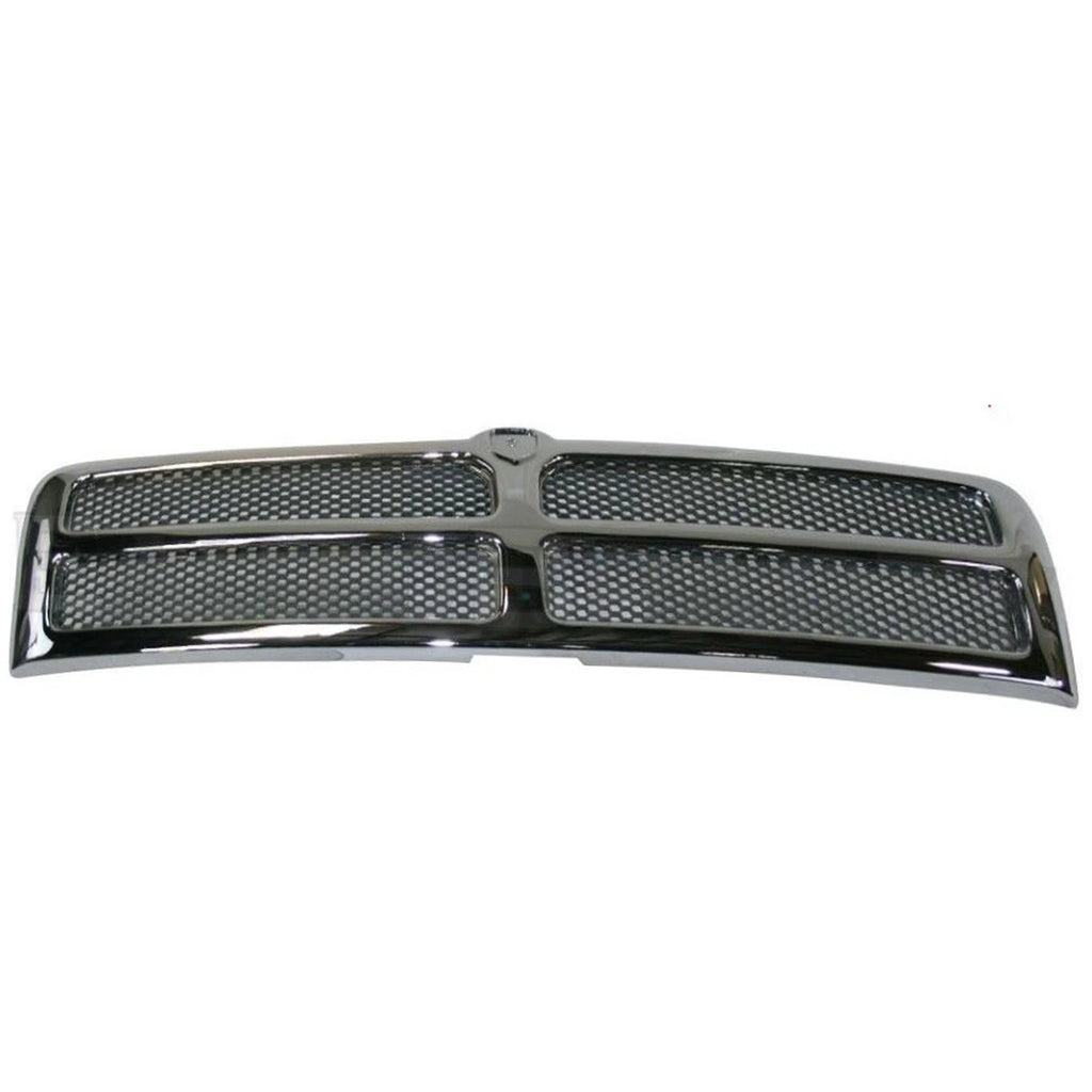 Replacement Silver Chrome Plastic Front Grille for Toyota Hilux (2005–2015)