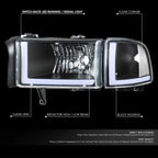 L-Shape LED Headlights for Dodge Ram 1500 2500 3500 (1994–2002)
