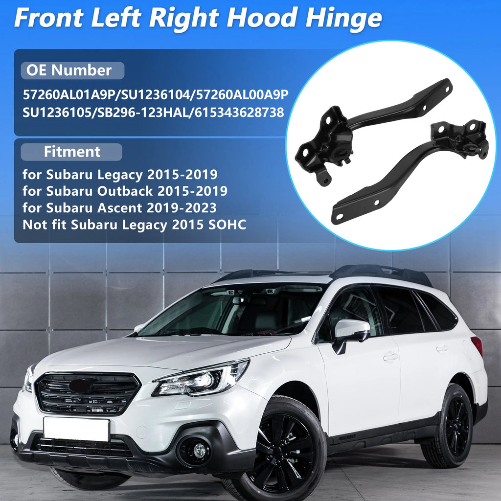 Front Hood Hinge for Subaru Legacy Outback (2015–2019), Ascent (2019–2023)