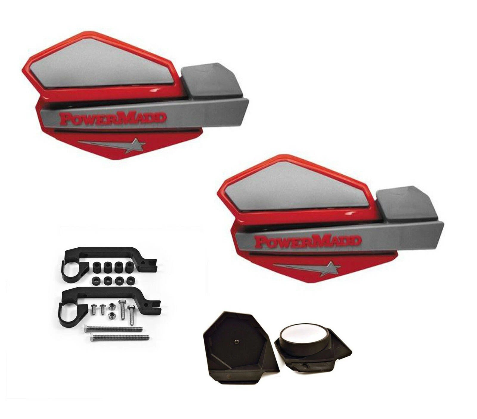 Powermadd Star Series Hand Guards Mirror Mount Kit for Honda TRX 450R (2004–2009)