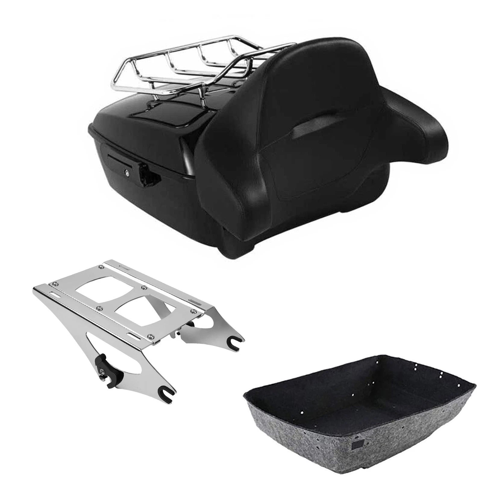 Trunk Wrap Around Backrest Mount Rack for Harley Road Glide (2014–2023)