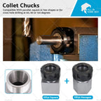 Collet Holder for ER-32 Hex Square Chuck Lathe Engraving Machine