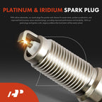Set of 6 Ignition Coils & Iridium Platinum Spark Plugs for Chevy GMC Buick
