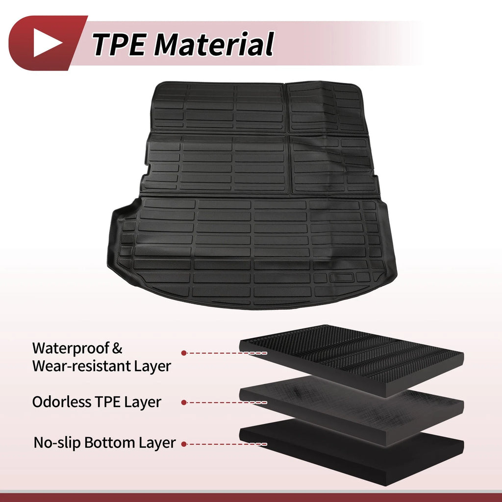 Trunk Mat for Buick Enclave (2018–2025) TPE Cargo Liner Replacement Black