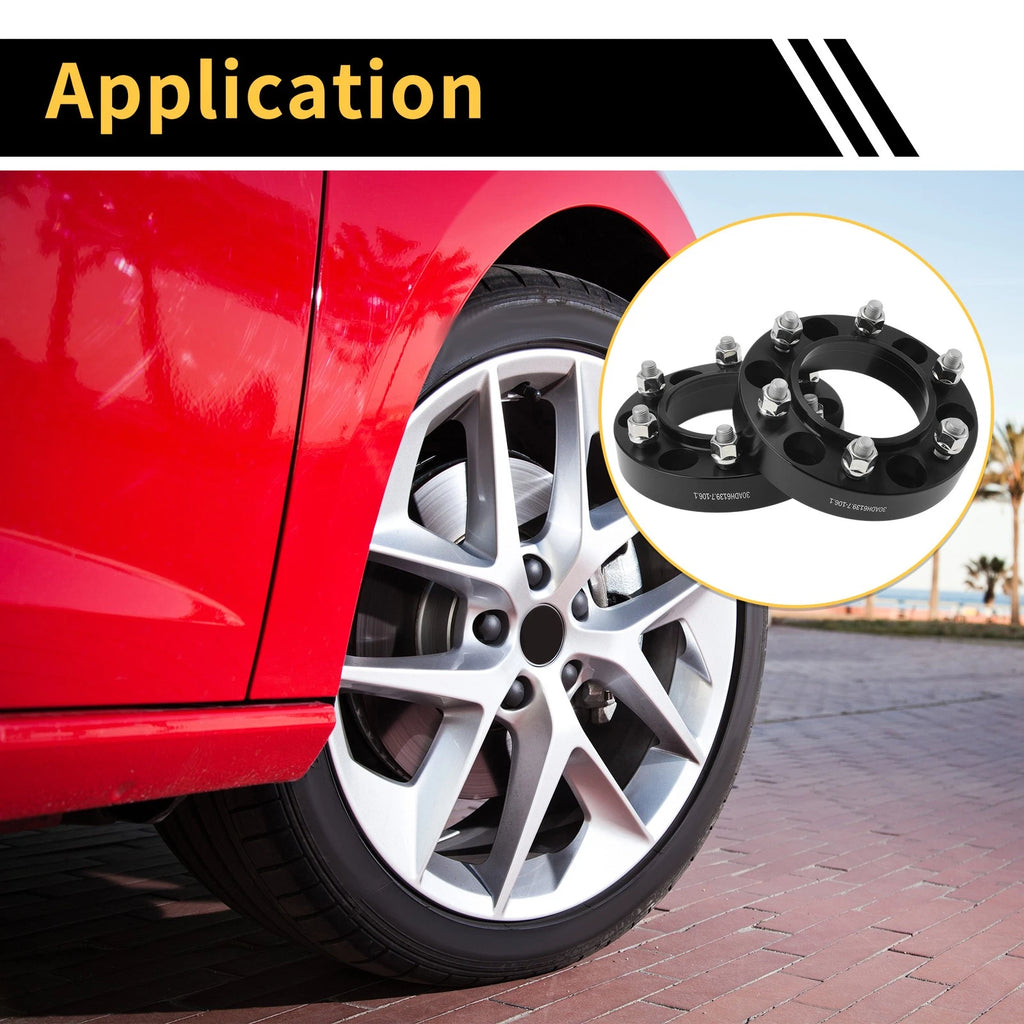 2X Wheel Spacers 6x139.7mm M12x1.5 for Toyota 4Runner (1989–2023)