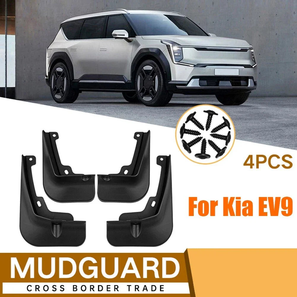 Mudguards for KIA EV9 Non Deformation Black Color