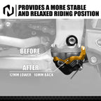 CNC Foot Peg Rest Pedal for Yamaha YZ125 YZ250 YZ125X YZ250X (2005–2023)