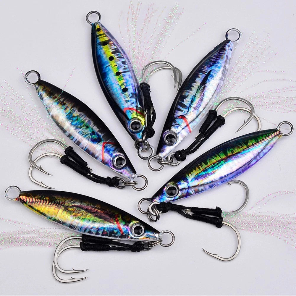 Fast Sinking Metal Spoon Jig Lure for Freshwater & Saltwater Fishing