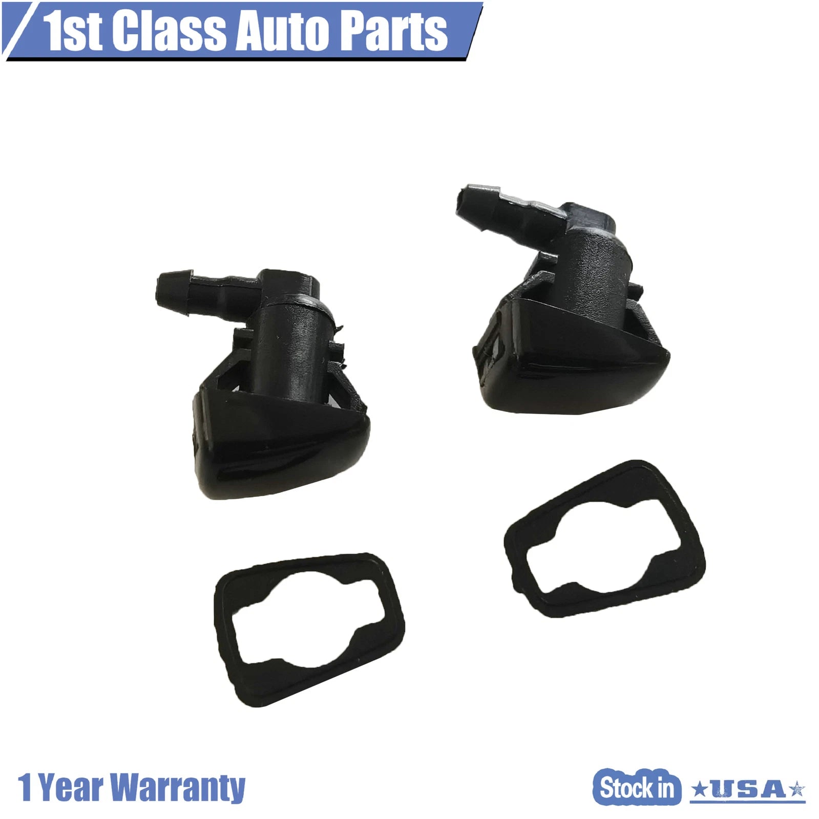 Set of 2 Windshield Wiper Washer Jet Nozzles for Ford Focus (2008–2011)