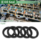 Set of 5 Oil Seal Ring 30x40x7mm NBR Rubber for Various Models 