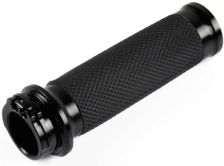 Black 1" 25mm Handlebar Grips for Harley Dyna FatBoy Sportster 1200 883