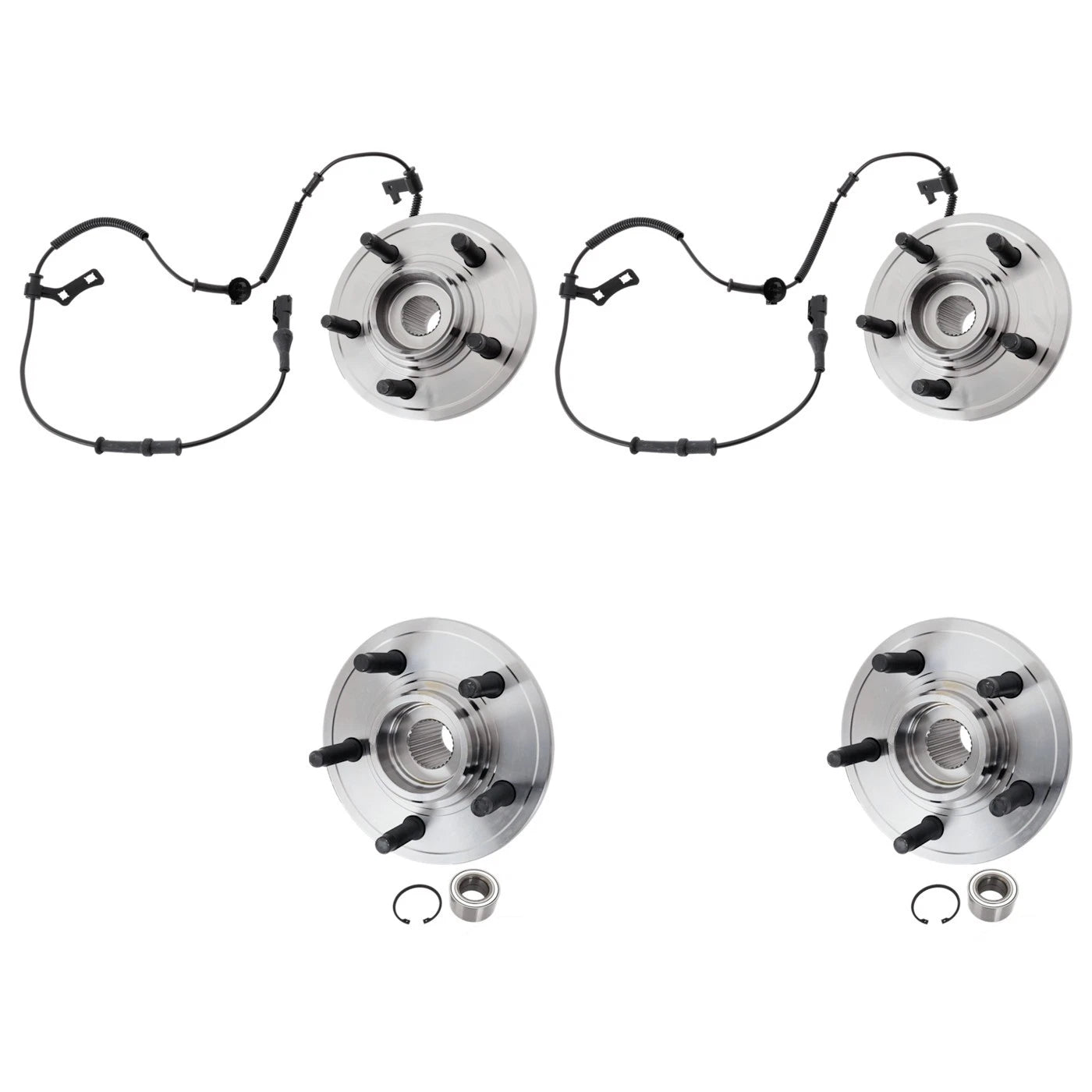 Set of 2 Wheel Hubs for Ford Explorer