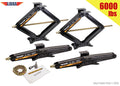 Set of 4 Stabilizer Leveling Scissor Jacks for RV Camper (6000lbs, 24")