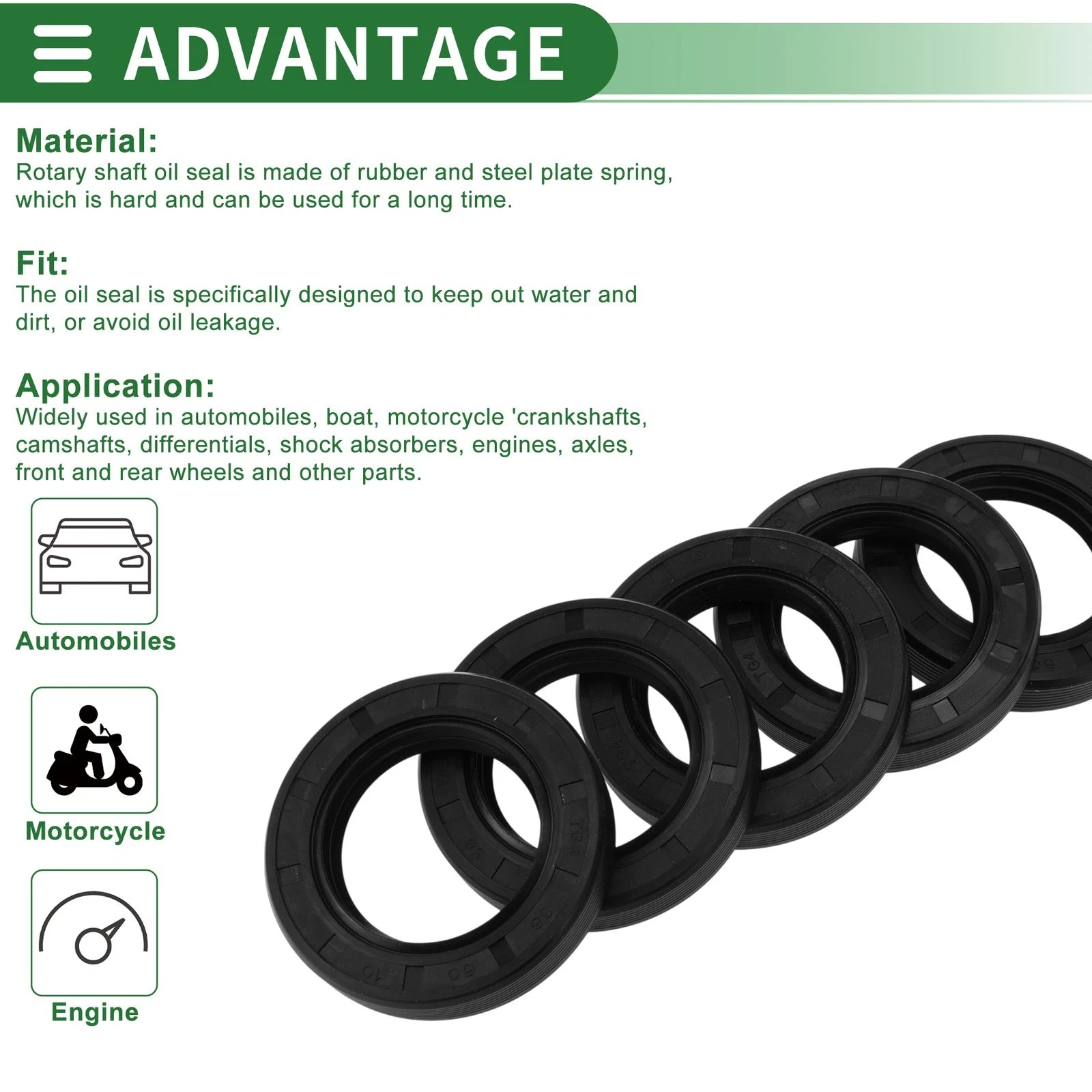 Oil Seal for [Make Model] (38x60x10mm)