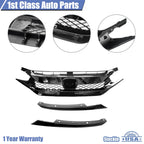 Type R Style Front Grille for Honda Civic (2016-2020)