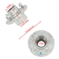 Set of 4 Galvanized Trailer Hub Kit for 3500 lbs (#84 Spindle)