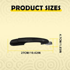 Exterior Door Handle for Hyundai Tucson (2005–2009) Rear Passenger Side Black