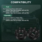 4X 2" Hubcentric Wheel Spacers 6x135 14x2 for Ford F-150 Expedition (2003–2014)