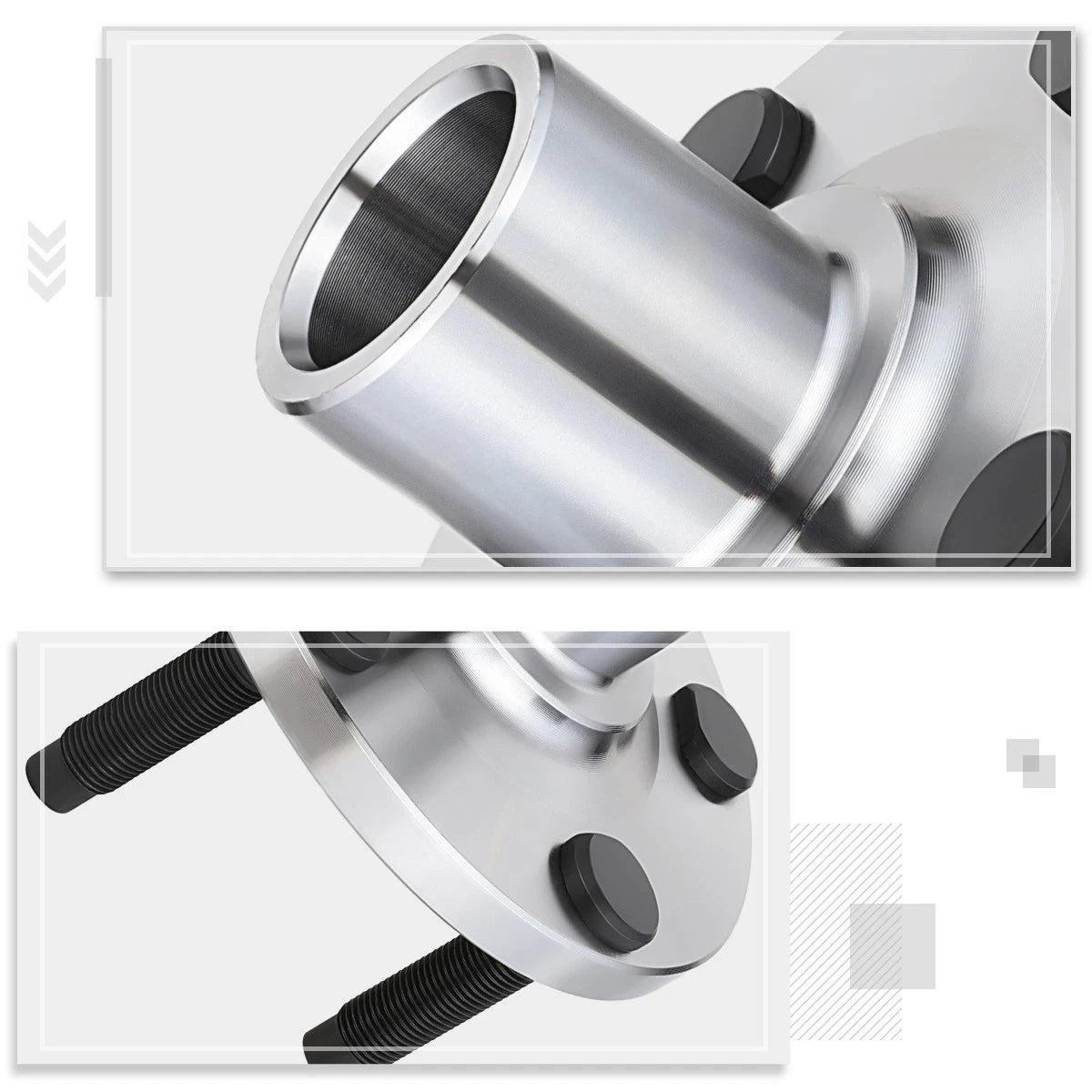 Front Wheel Hub Bearing Axle Nut C-Clip Assembly for Ford Edge Lincoln MKX (2007–2010)